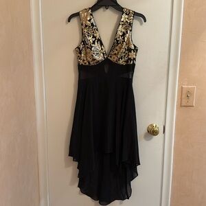 Black and Gold Dress